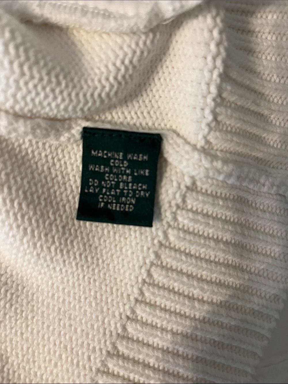 LAUREN RALPH LAUREN white cotton cardigan - Picture 5 of 9